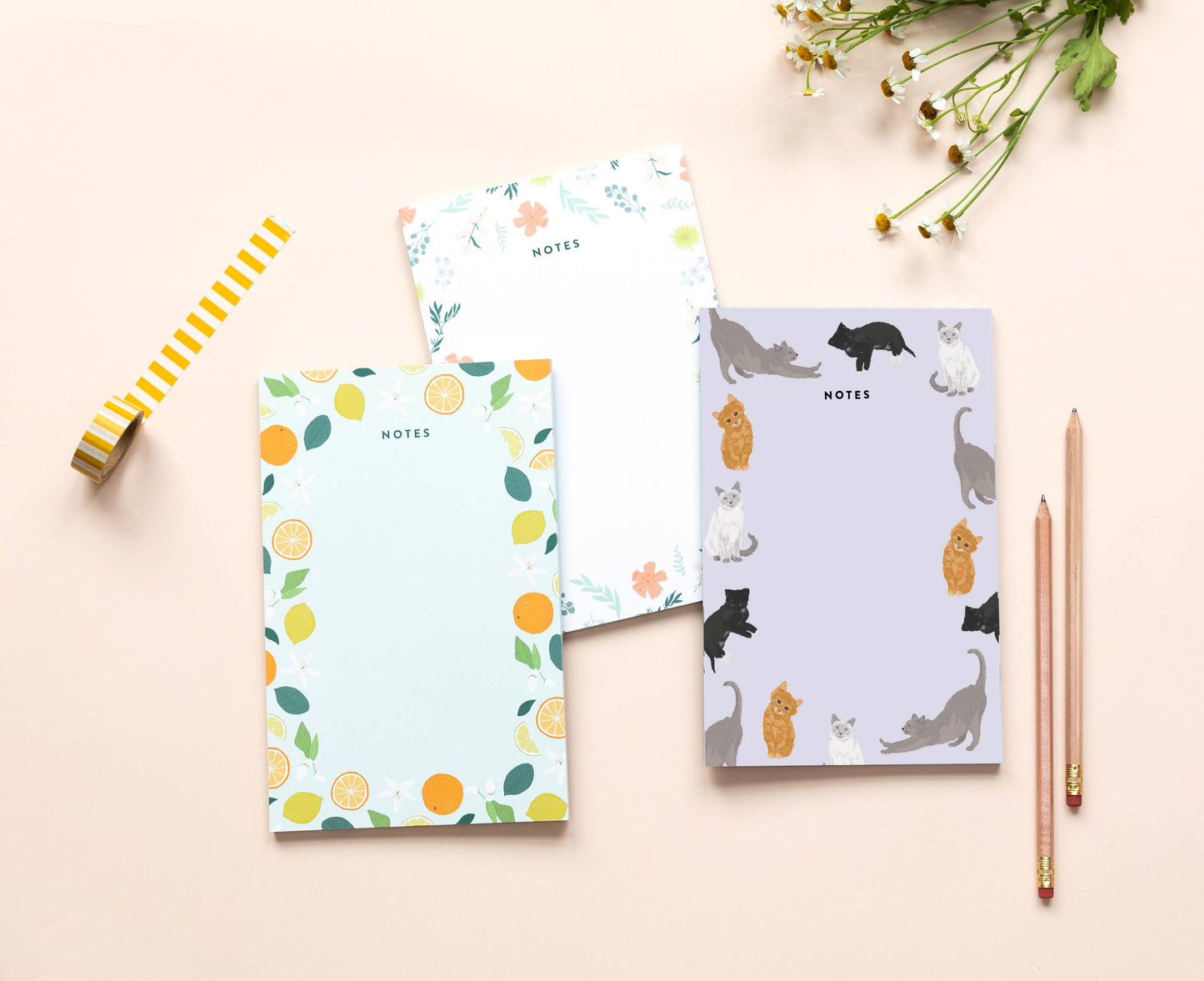 Floral Notes Notepad