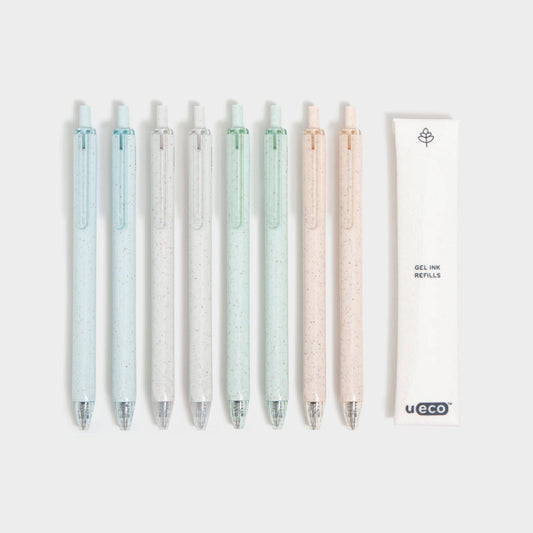 U Brands Pastel Speckle U-Eco Gel Pens, 8 CT Assorted Colors