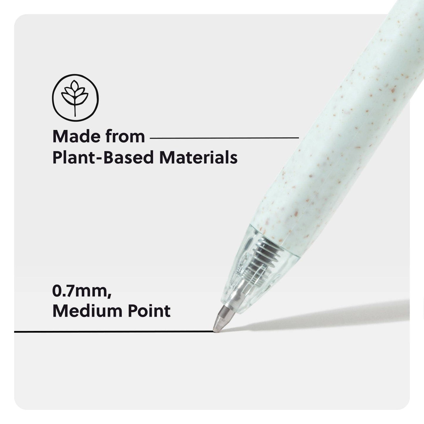 U Brands Pastel Speckle U-Eco Gel Pens, 8 CT Assorted Colors